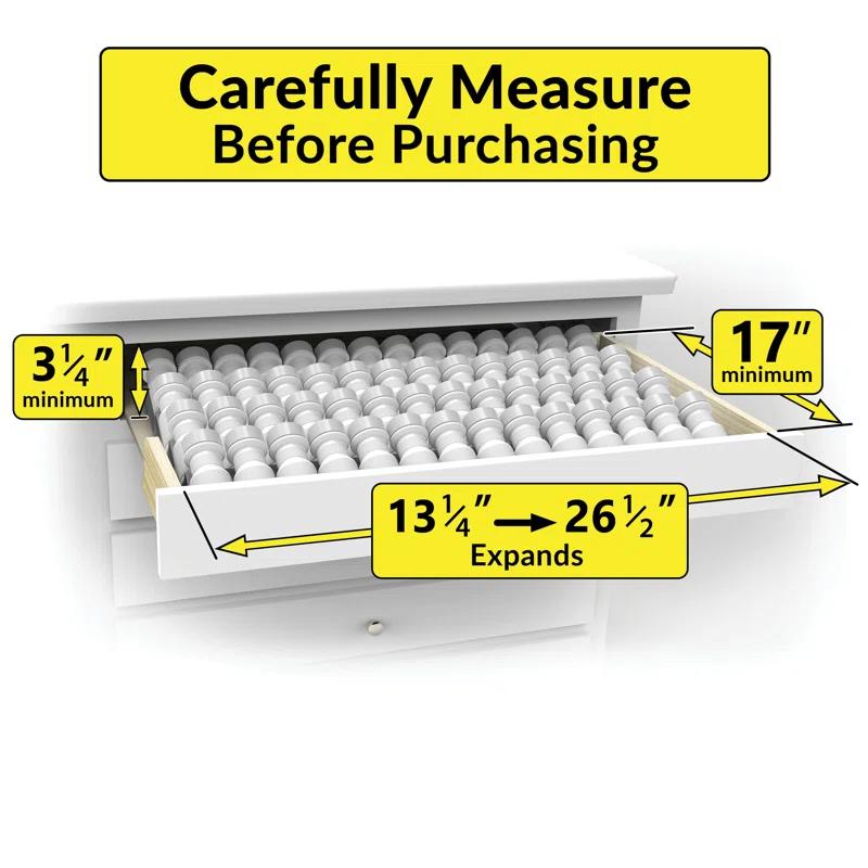 LYNK PROFESSIONAL LYNK PROFESSIONAL® Spice Drawer Organizer - Heavy Gauge Steel 4 Tier Spice Rack - Silver Metallic