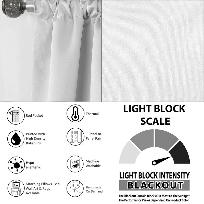 Design Art Vintage Ornamental Frames Victorian Pattern I - Damask Curtain - Blackout Curtain - 1 Panels