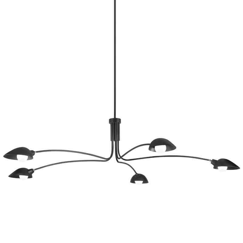 Pugh Chandelier - Black / 5 Light