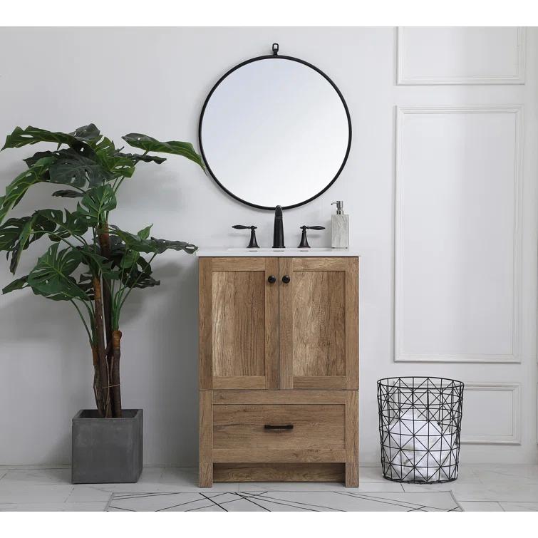 Lark Manor™ Soma 24'' Single Bathroom Vanity with Engineered Marble Top