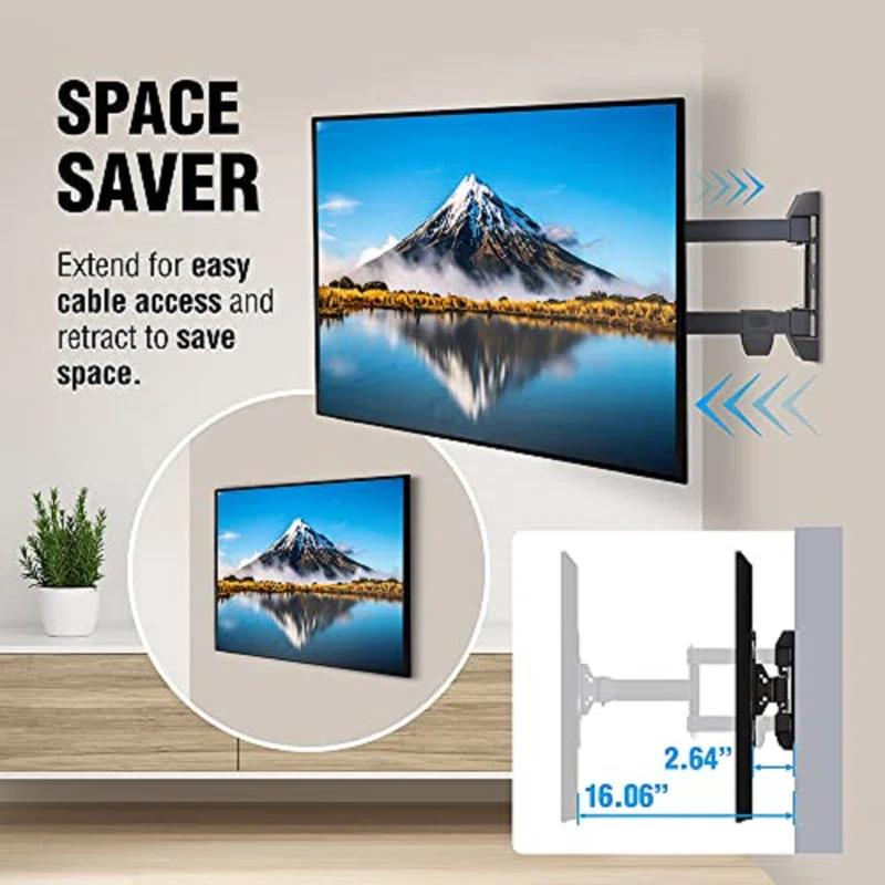 ELG ELG Versatile Full Motion TV Wall Mount with VESA 200x200mm Tilt and Swivel for 15 to 58 inch TVs