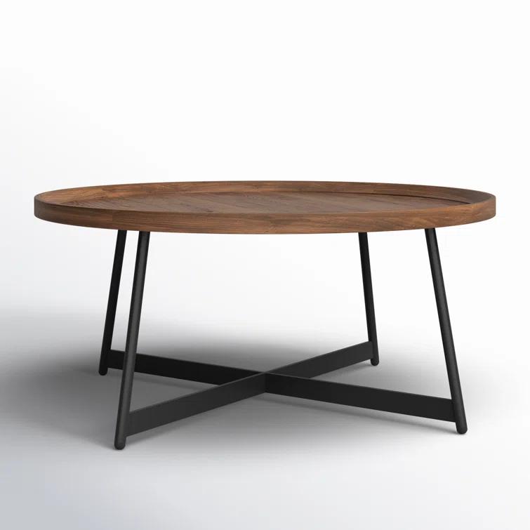 Gweneth Round Coffee Table - Walnut