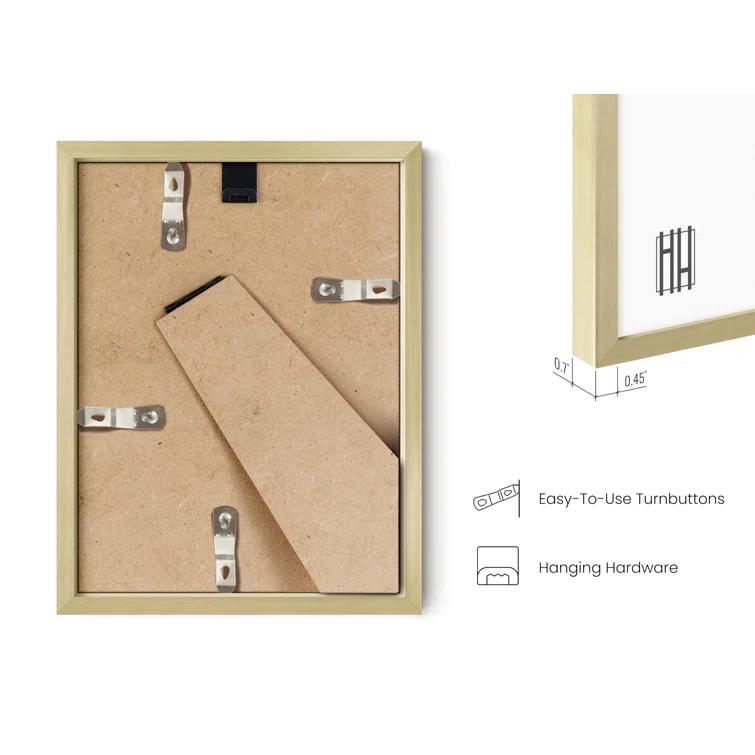 Haus and Hues Aluminum Frame (Set Of 1) Metal Picture Frame