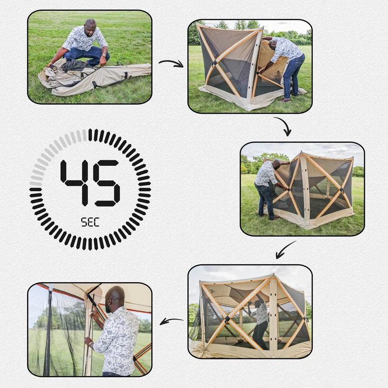Hike Crew 12 Ft. W x 12 Ft. D Fiberglass Pop-Up