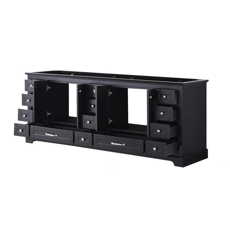 Lexora Dukes 84" Double Bathroom Vanity Base Only
