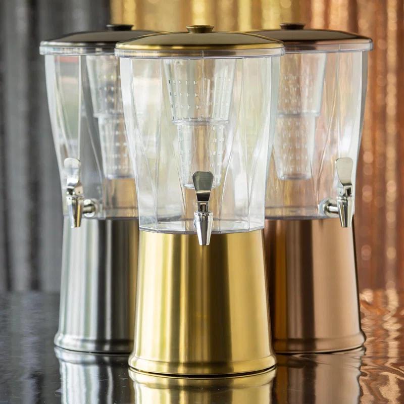 Service Ideas Service Ideas 3 Gallon Beverage Dispenser with Infuser Tube and Stainless Steel Spigot