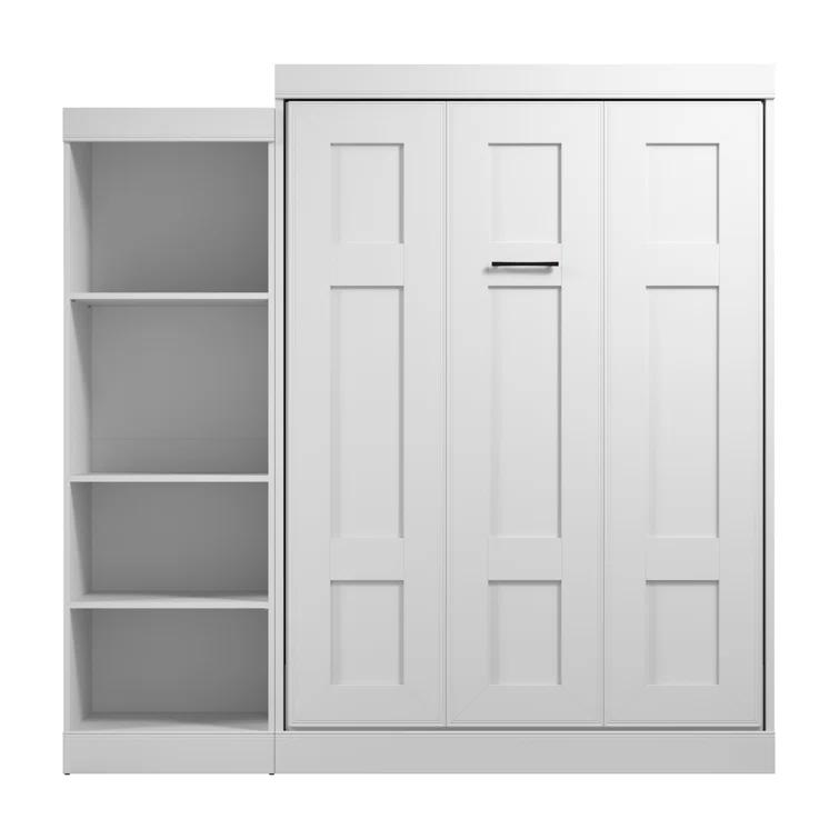 Bestar Edge 90W Murphy Storage Bed with Shelving Unit