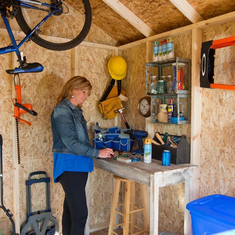 Handy Home Scarsdale 10 ft. W x 16 ft. D Wood Storage Shed With Floor