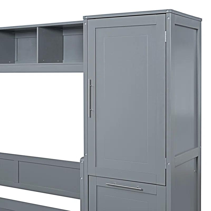 Galibens Murphy Bed Wall Bed With Closet And Drawers