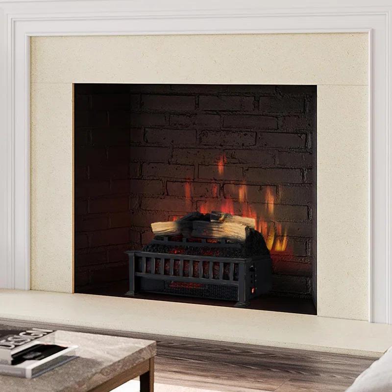 Country Living Infrared Electric Log Set Heater - Faux Logs Insert with Flickering Flames