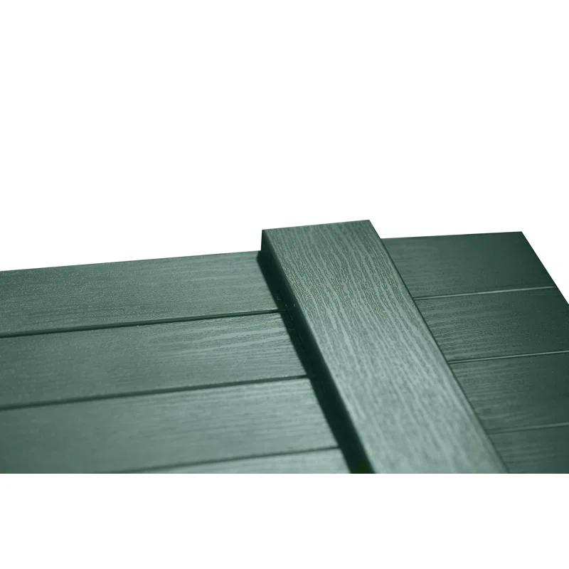 Alpha Shutters Four Board and Batten Closed Vinyl Shutters Pair (Set of 2)