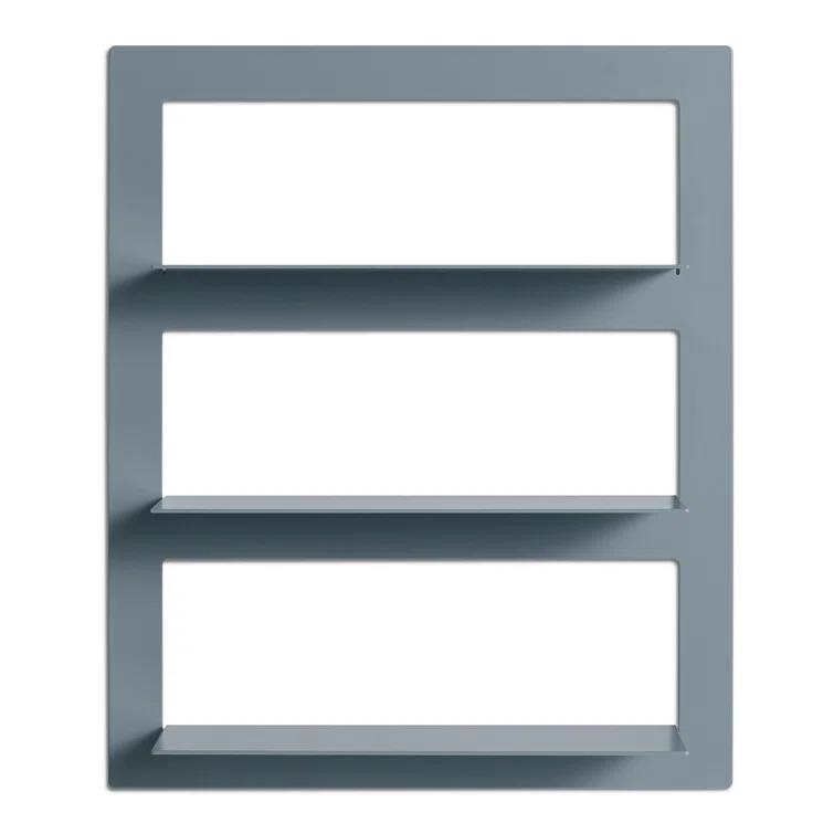 Blu Dot Shwall 3 Piece Powder Coated Metal Tiered Shelf