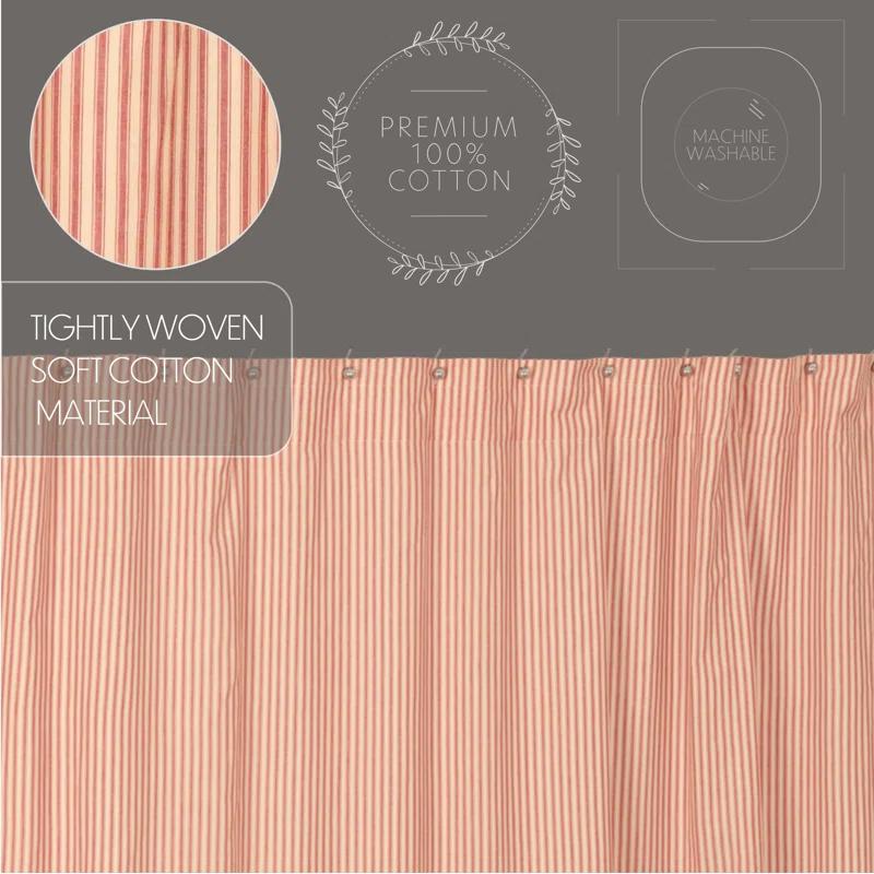 VHC Brands Sawyer Mill Cotton Striped Shower Curtain