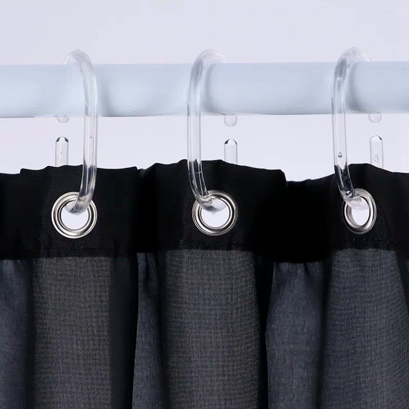 Evideco Solid Plastic Shower Curtain Hooks Rings & Reviews | Wayfair