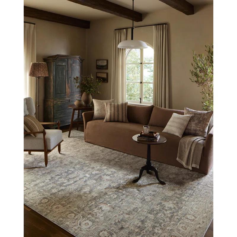 Amber Lewis x Loloi Honora Slate / Beige Area Rug