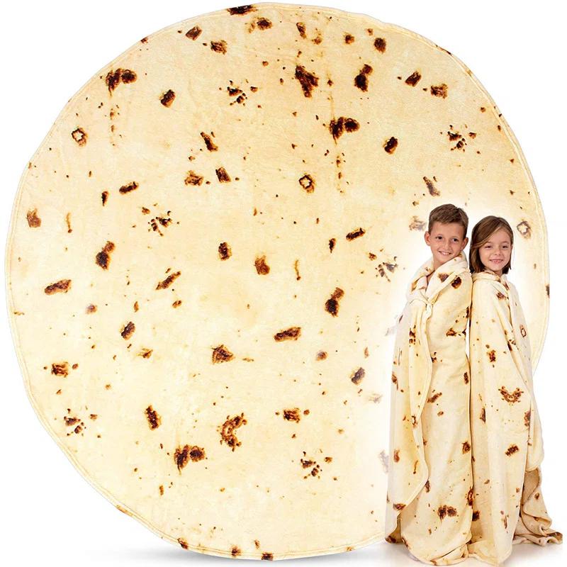 Zulay Kitchen Tortilla Blanket Double Sided Polyester for Adult and Kids Machine Washable