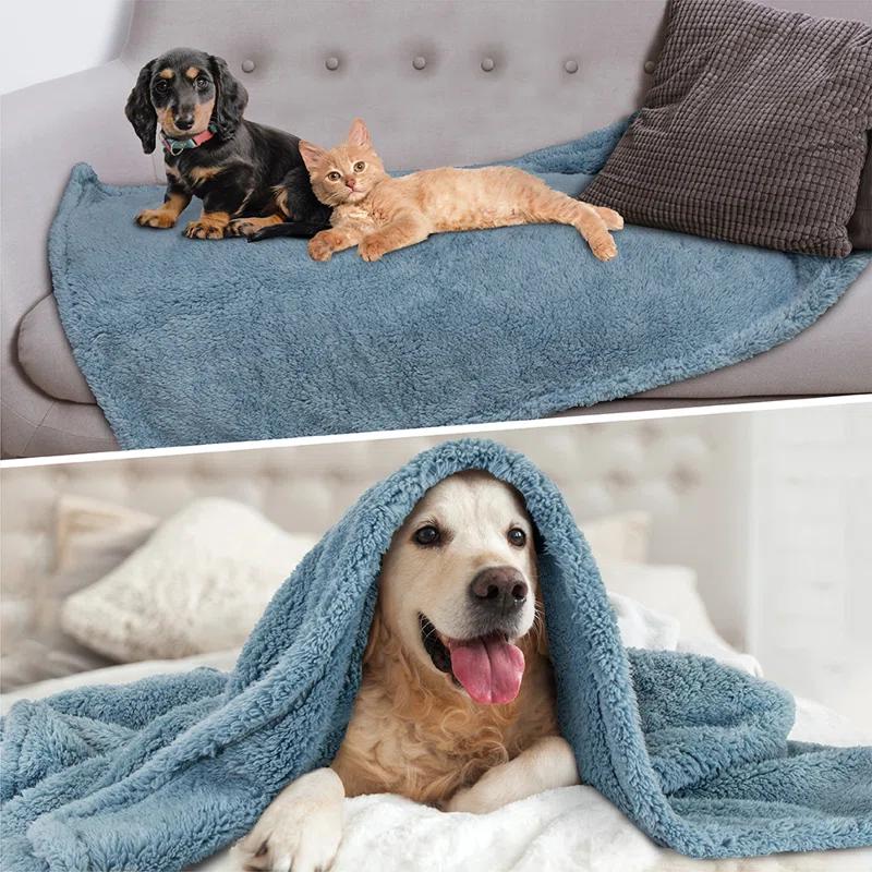 PetAmi Sherpa Fleece Pet Blanket