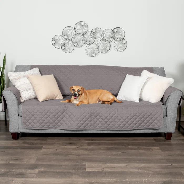 FurHaven Water Resistant Reversible Sofa Cover Furniture Protector