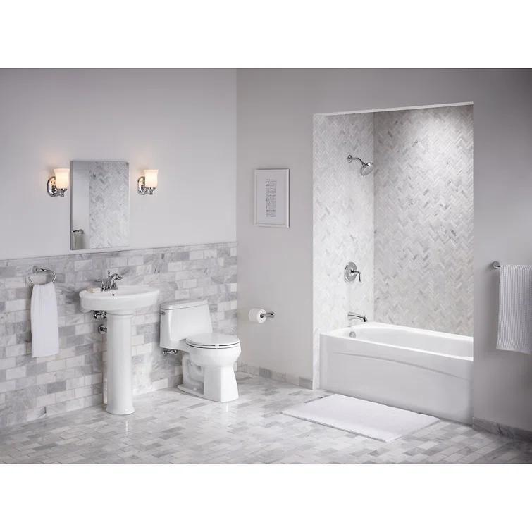 Santa Rosa Comfort Height One-Piece Compact Elongated 1.28 Gpf Toilet With Revolution 360 Swirl Flushing Technology