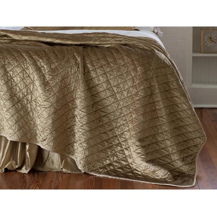 Lili Alessandra Chloe Modern & Contemporary Velvet Coverlet