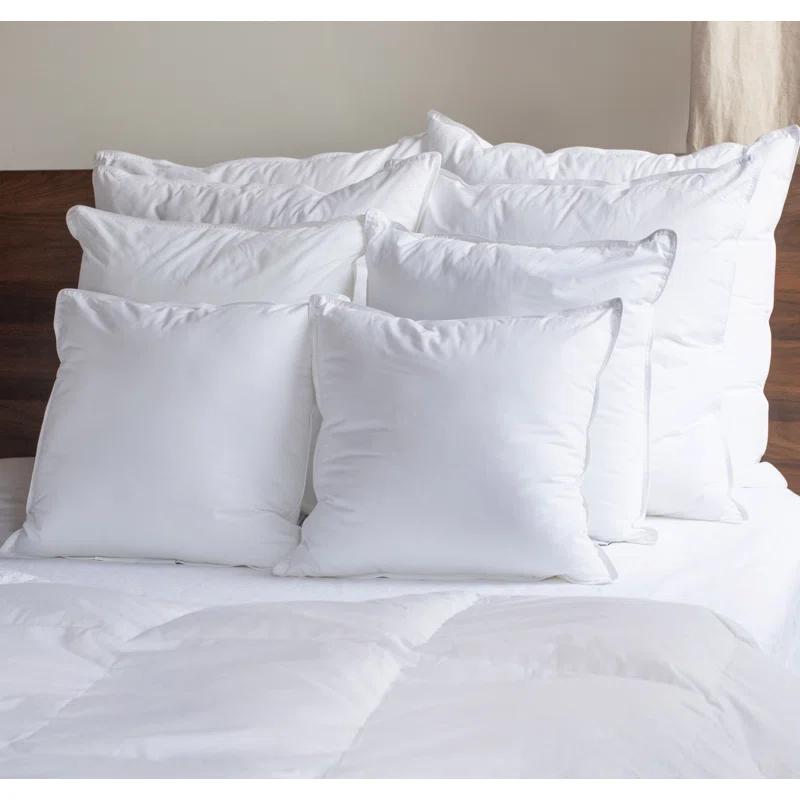 BOKSER HOME Down Alternative Throw Pillow Insert - 2 Pack (Set of 2)