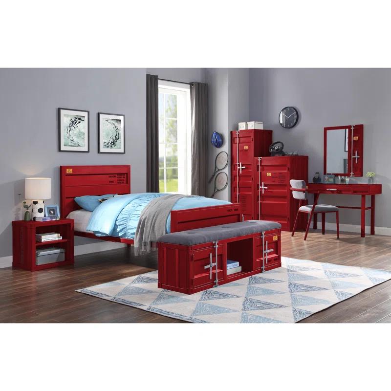 Acme Cargo Fabric Upholstered Storage Bench