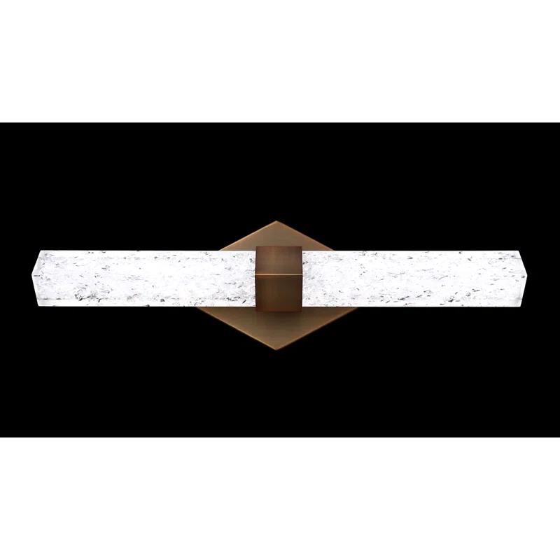 Modern Forms Regal 18" Dimmable LED Vanity Light With Crystal Shade