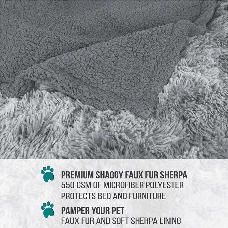PetAmi Faux Fur Sherpa Pet Blanket
