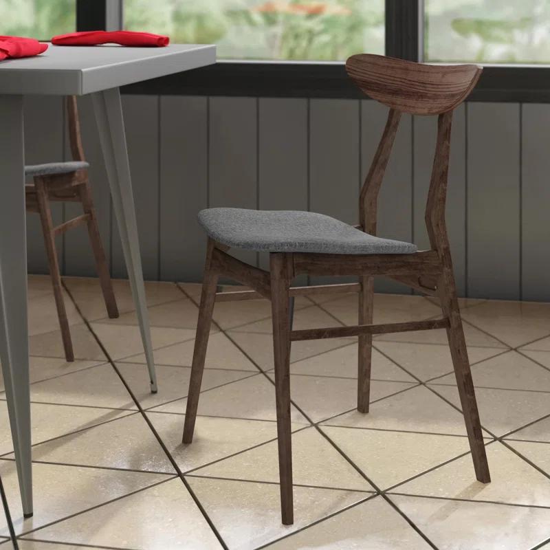 Hartford Dining Chair in Warm Gray/Walnut
