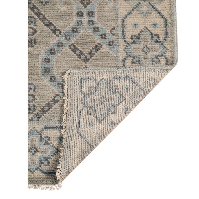 Blu Drayer Wool Geometric Rug