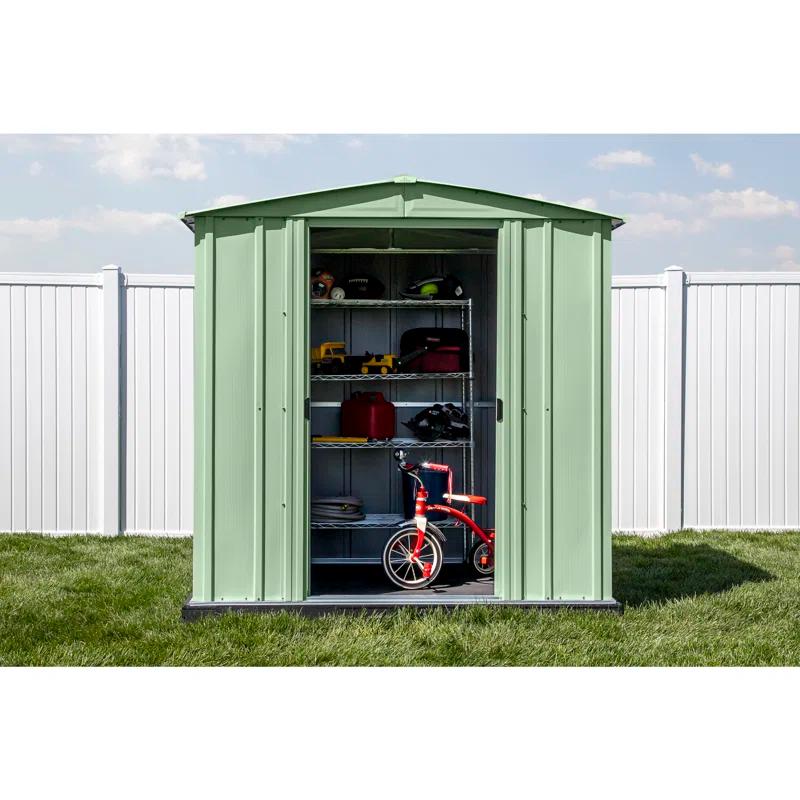 Arrow 6 ft. W x 5 ft. D Galvanized Steel Storage Shed