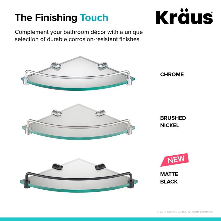 Kraus Elie Triangle Metal Corner Shelf