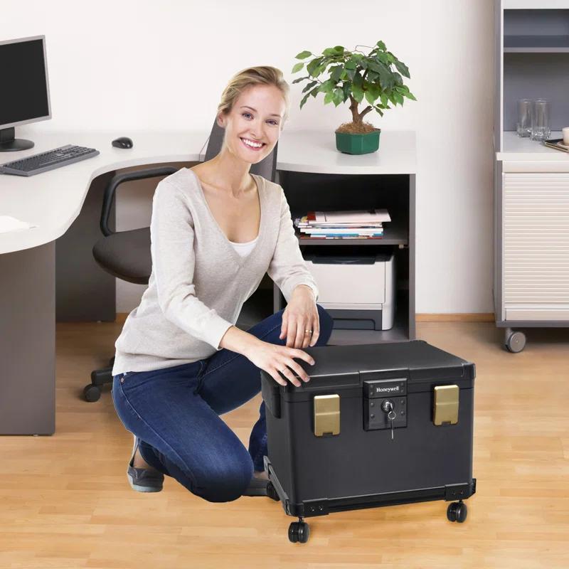 Honeywell 1.1 CuFt Legal Size Waterproof 1 Hour Fire File Molded Chest