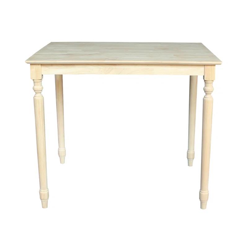 International Concepts Turned Counter Height Solid Wood Dining Table