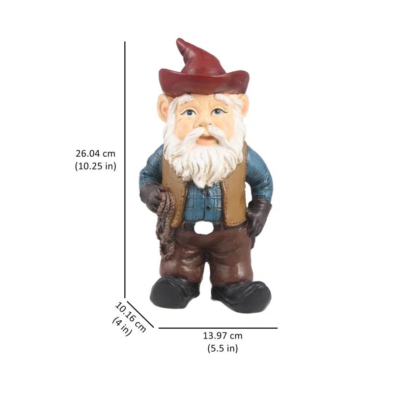 Hi-Line Gift Ltd. Wild West Cowboy Gnome Garden Statue