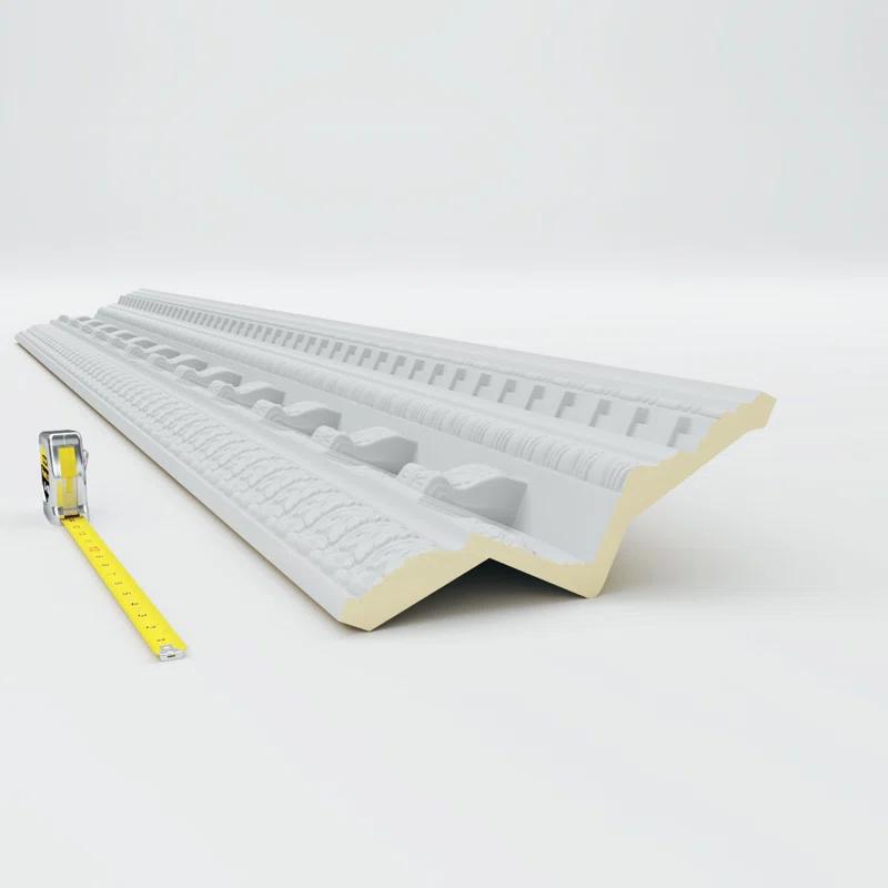 Ekena Millwork SAMPLE - Endurathane Granada Crown Moulding, 9 7/8"H x 9 3/4"P x 14"F x 12"L, Factory Primed