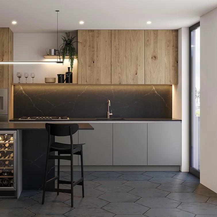 Bond Tile Angela Harris Fremont 20" Hex Porcelain Metallic Look Floor and Wall Tile (10.11 SQFT / Case)