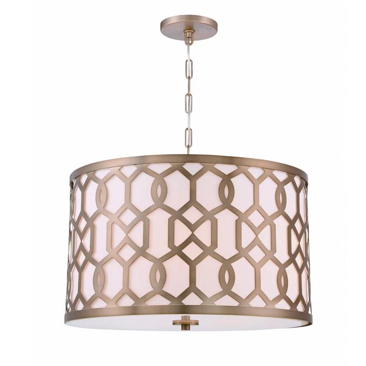 Crystorama Lighting Jennings 5 - Light Pendant in  Aged Brass