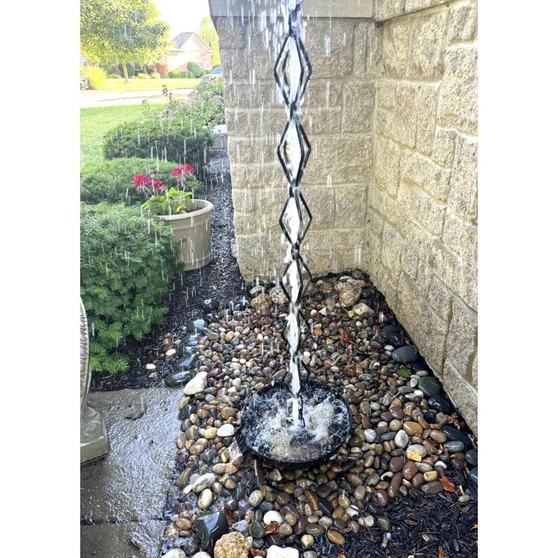 U-nitt Diamond Rain Chain 8.5 ft