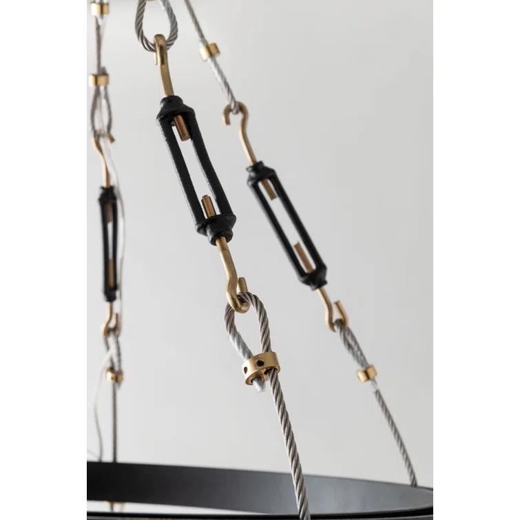 Menlo Park 10 - Light Wagon Wheel Chandelier