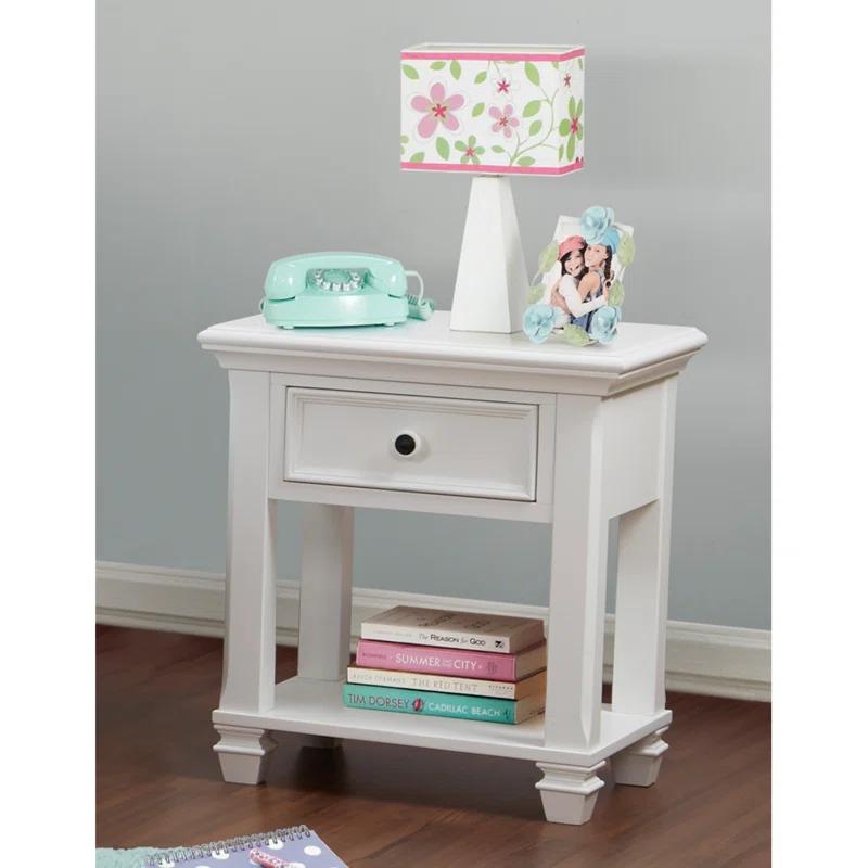 Baby Cache Glendale 1 Drawer Solid Wood Nightstand