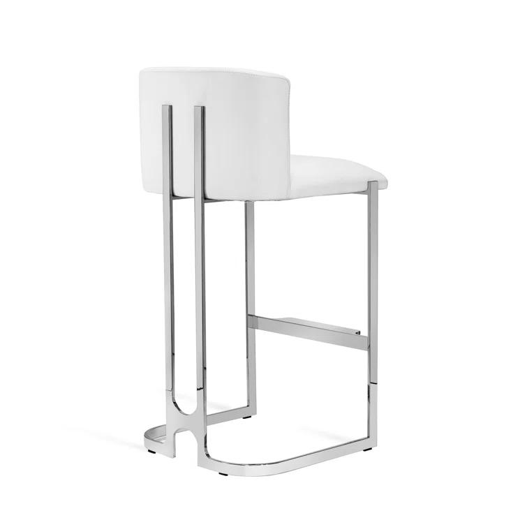 Interlude Banks Upholstered Counter Stool with Metal Frame