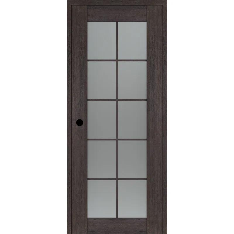 Belldinni Avon 10 Lite Solid Manufactured Wood and Glass Paneled Prefinished Standard Door