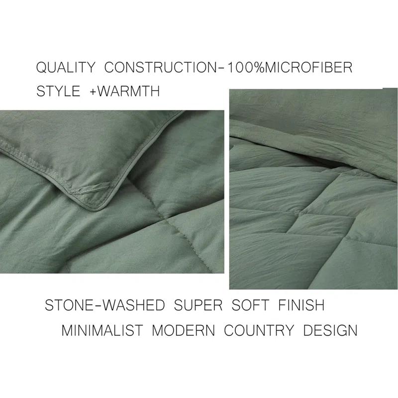 Chezmoi Collection Logan Solid Comforter Set