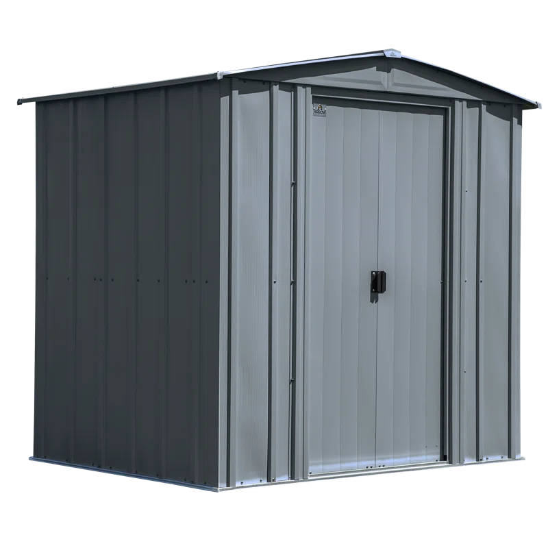 Arrow 6 ft. W x 5 ft. D Galvanized Steel Storage Shed