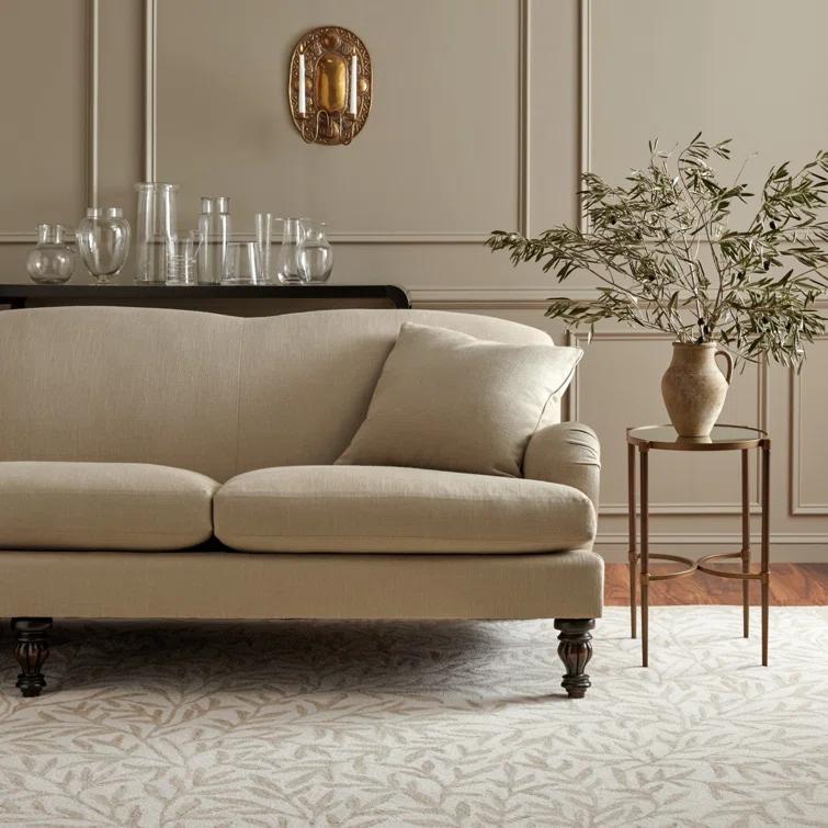 Martha Stewart Rugs Martha Stewart Hand Tufted Wool/Cotton Floral Rug in Ivory/Beige