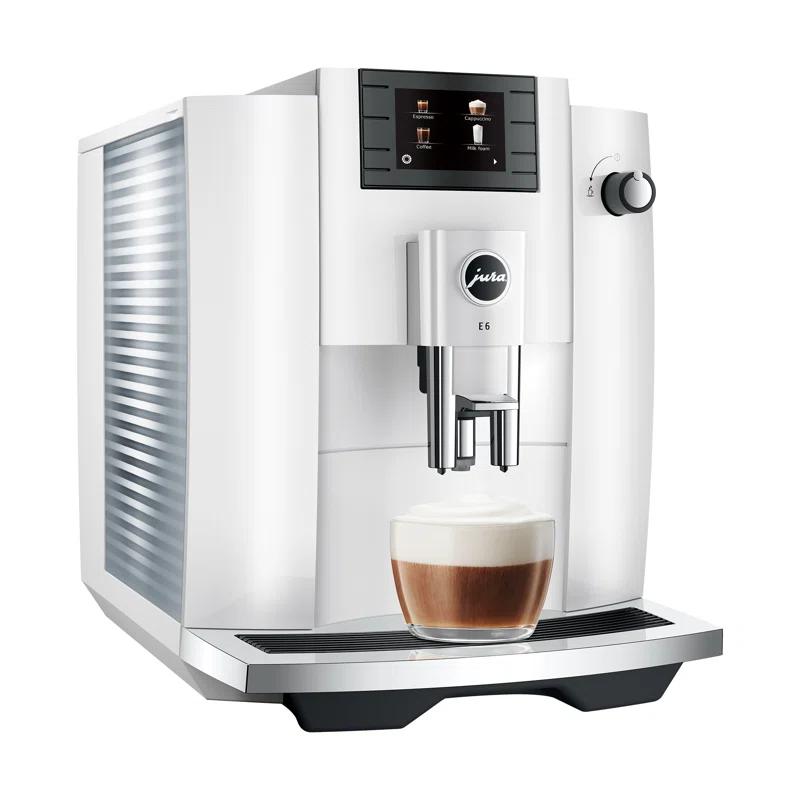 JURA ® E6 Piano White Espresso Machine