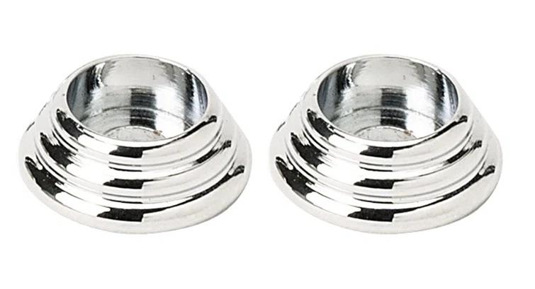 Polished Nickel Traditional Interior Door Rosette Set