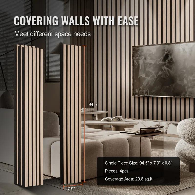 VEVOR Wood Slat Acoustic Panels for Modern Wall Decor