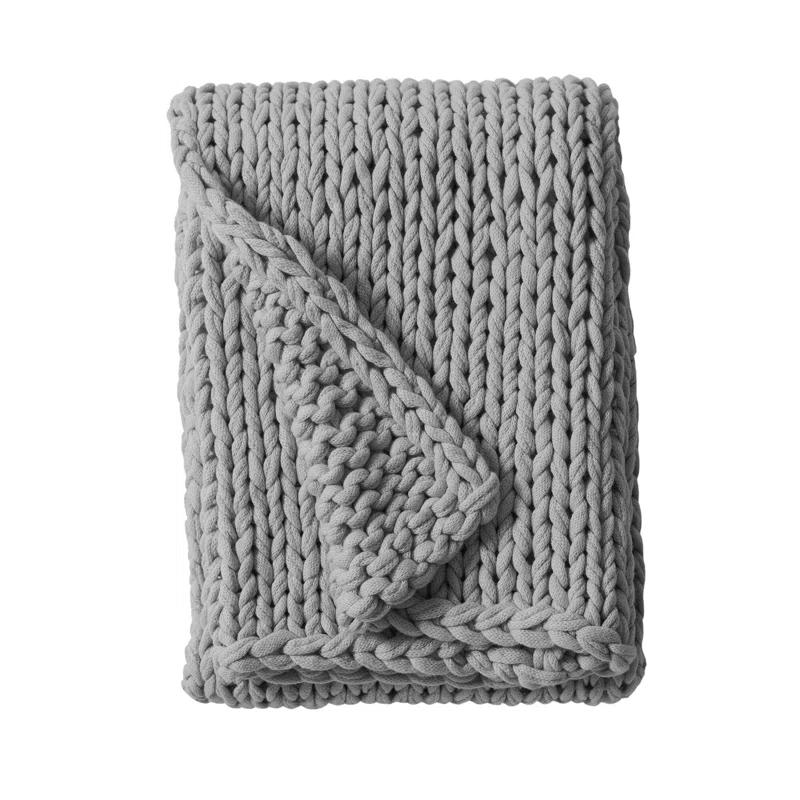 Kelly Clarkson Home Madison Hand Made Chunky Double Knit Throw Blanket